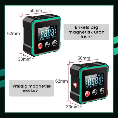 Digital Vinkelmätare med Elektronisk Laser