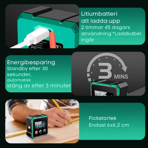 Digital Vinkelmätare med Elektronisk Laser
