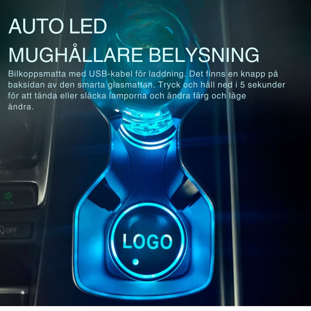 Auto LED-mugghållarlampa