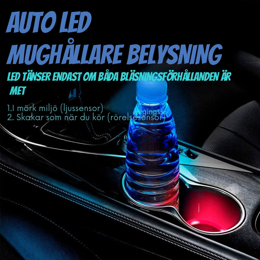 Auto LED-mugghållarlampa